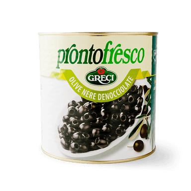 Greci Black Pitted Olives - 2.6kg - Ratton Pantry