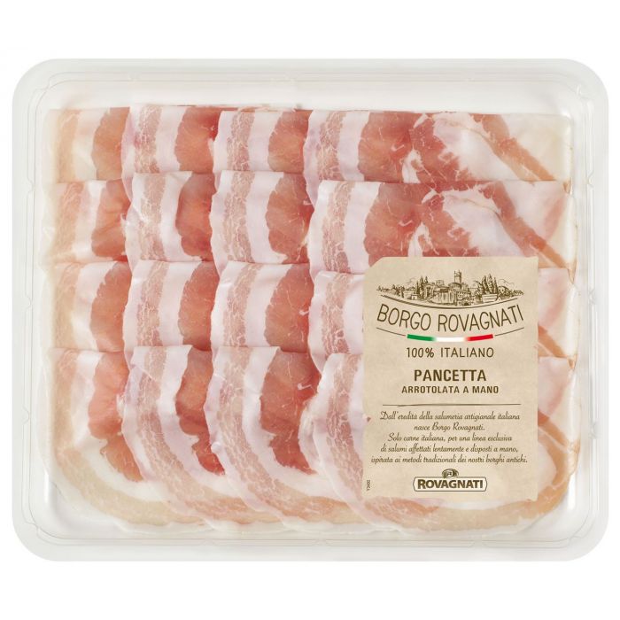 Rovagnati Sliced Hand Rolled Pancetta 100g Ratton Pantry