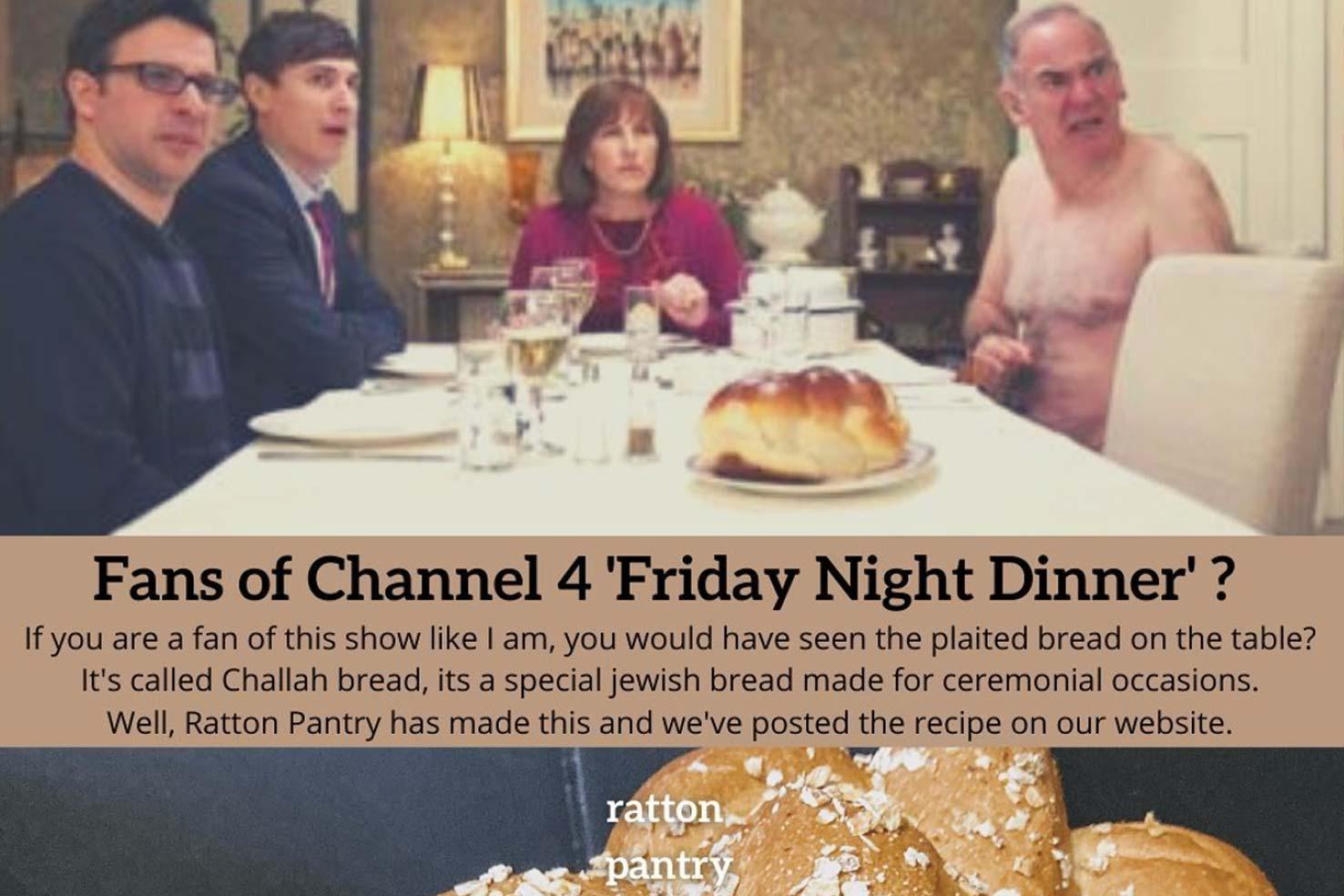 Challah Bread as seen on Channels 4's 'Friday Night Dinner' - Ratton Pantry
