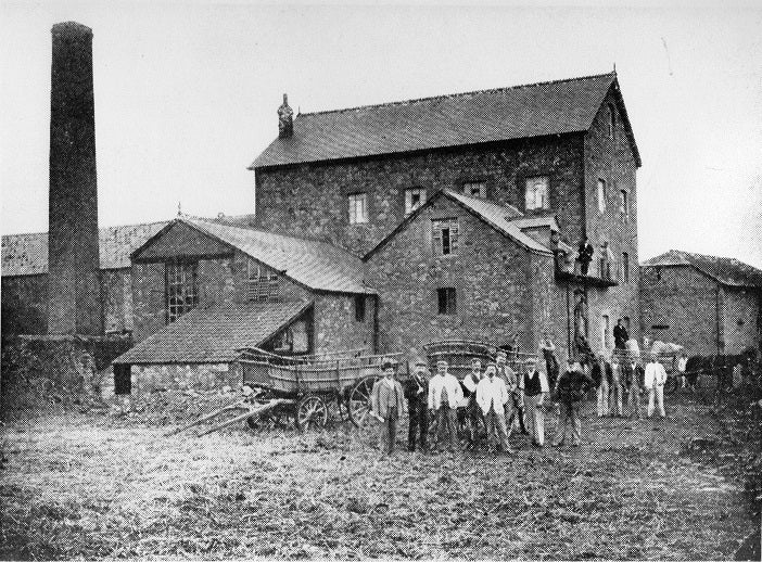 Archive photograph of Watchet Mills, the original Stoate family mill in Somerset