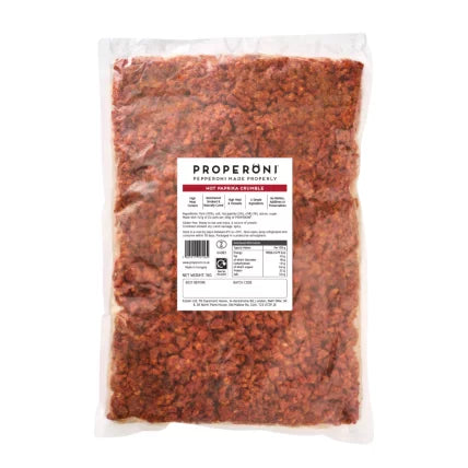 Properoni Hot Paprika Pepperoni Crumble - 1kg Pack
