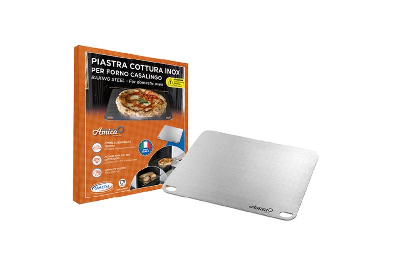 GI Metal Amica Stainless Pizza and Bread Baking Steel 40x35cm