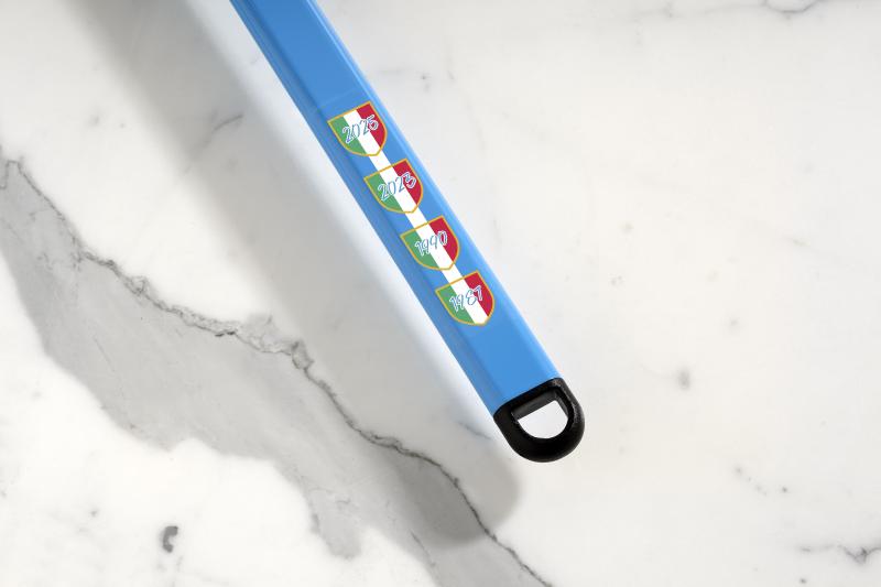 GI Metal Napoli Perforated Pizza Placement Peel - 33cm Head / 60cm Handle