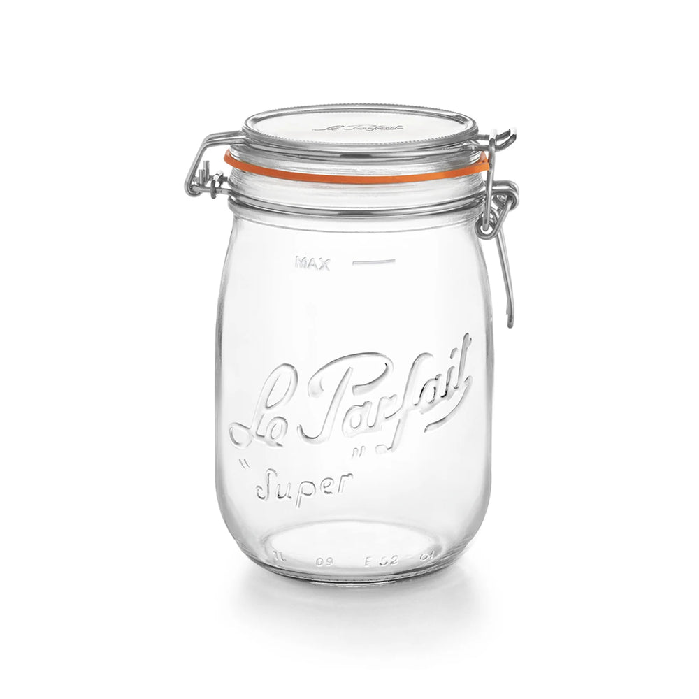 Le Parfait Super Preserve Clip Top Glass Store Jar 1L