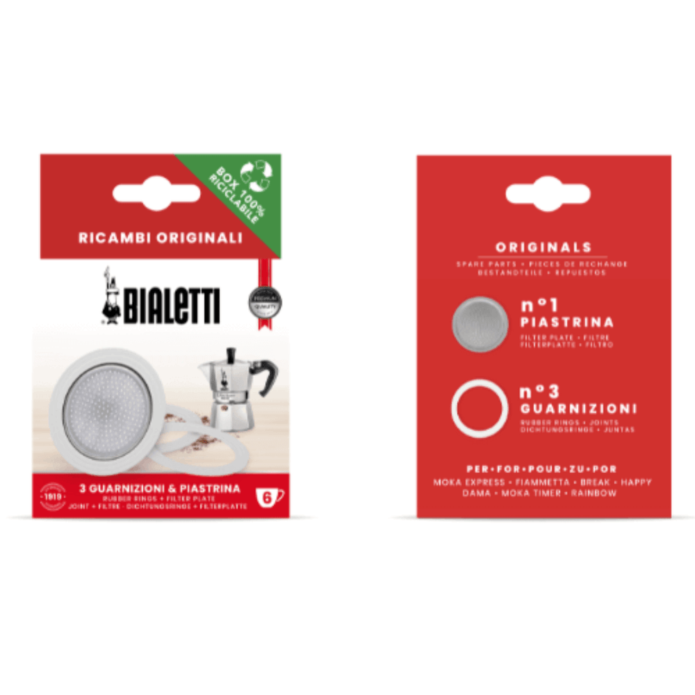 Bialetti Gasket & Filter - Bialetti Moka/Dama: 3-4 Cup