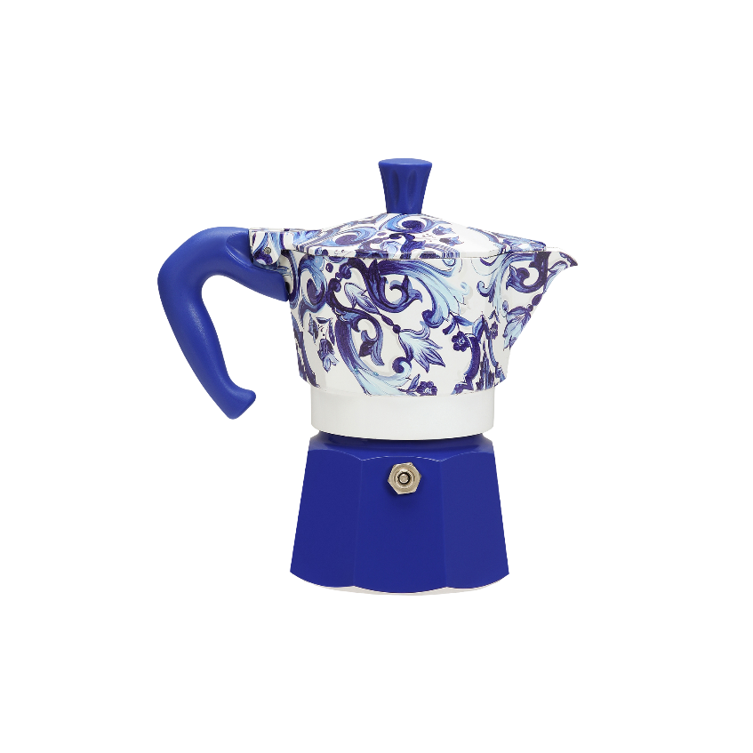 Bialetti X Dolce&Gabbana Blue Mediterranean Moka Express: Blue / 3 Cup