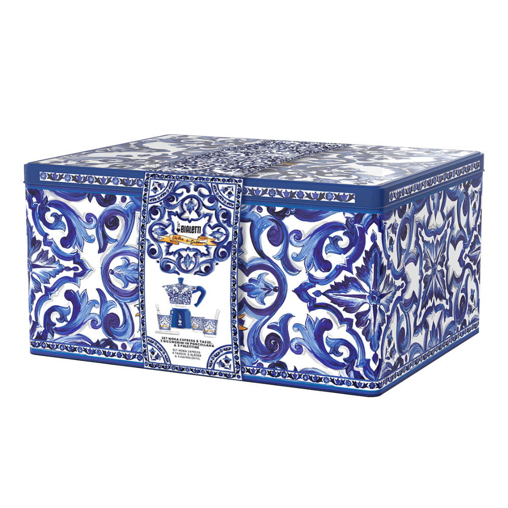 Bialetti X Dolce&Gabbana Blue Mediterranean Gift Set (6 Cup)