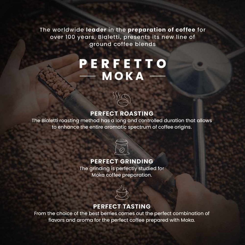 Bialetti Perfetto Moka Ground Coffee: Classico - 250g