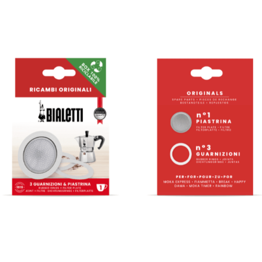 Bialetti Gasket & Filter - Bialetti Moka/Dama: 3-4 Cup