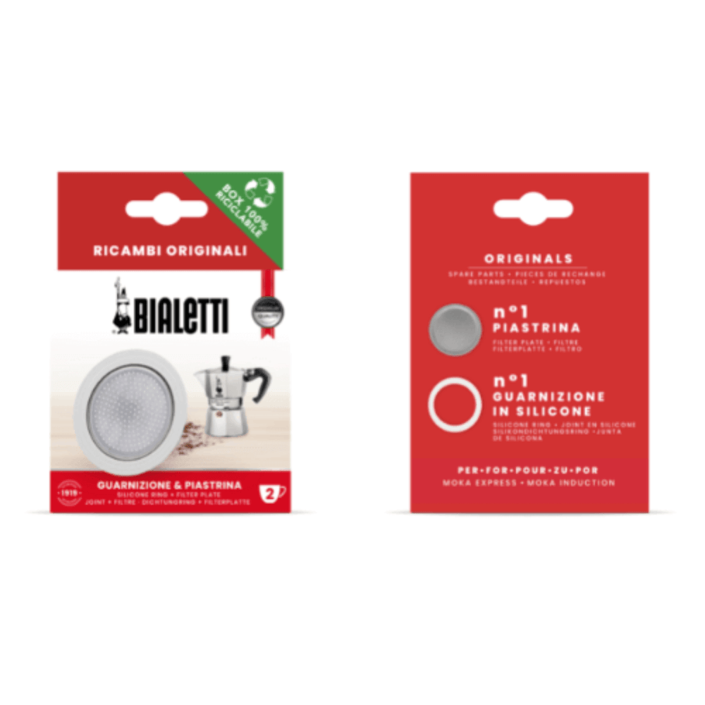 Bialetti Gasket & Filter - Bialetti Moka/Dama: 3-4 Cup