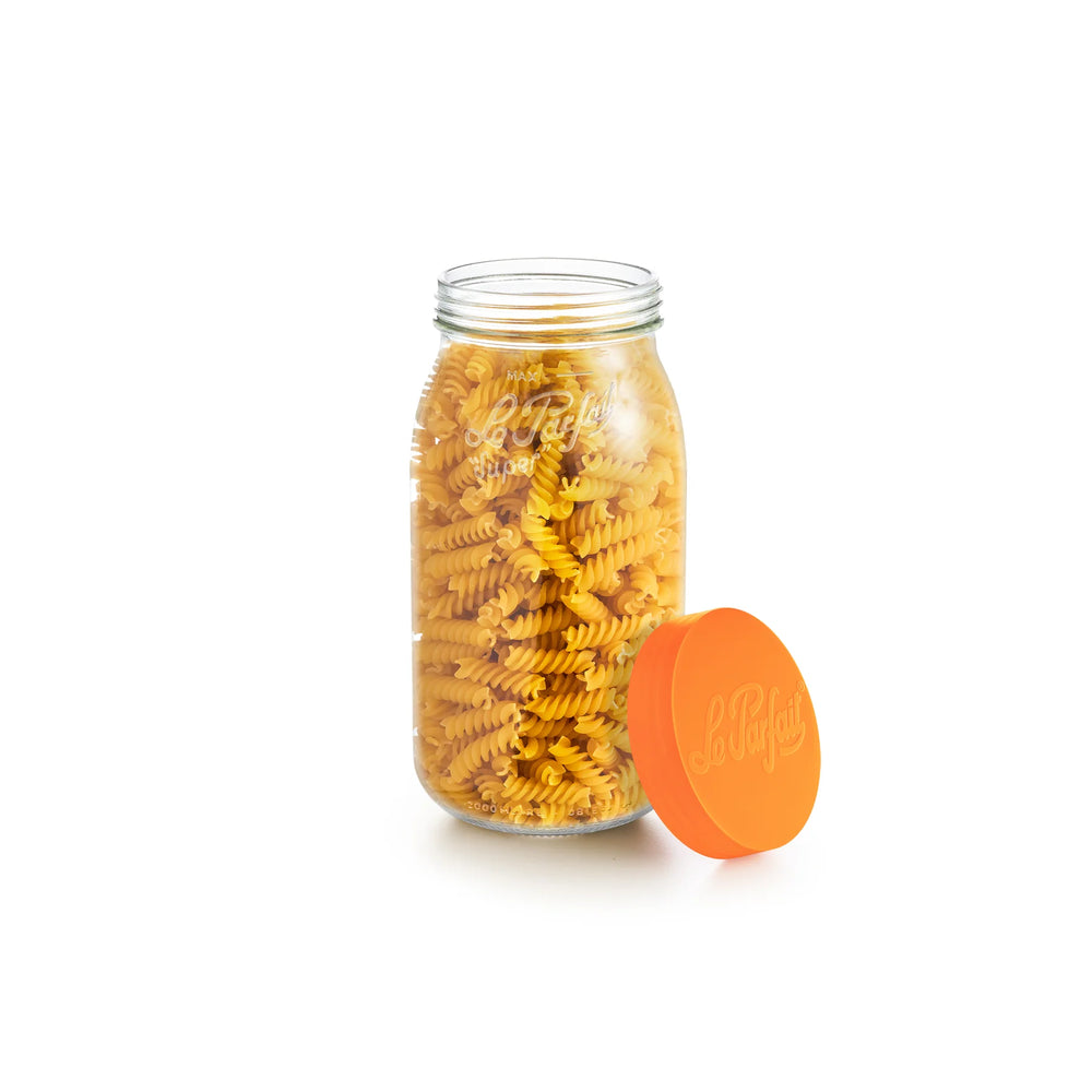 Le Parfait Orange Screw Top Glass Store Jar 2L