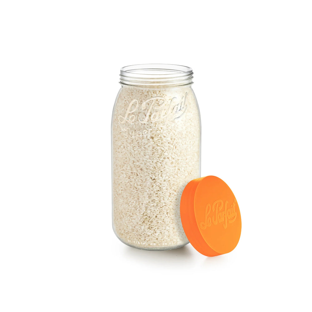 Le Parfait Orange Screw Top Glass Store Jar 3L
