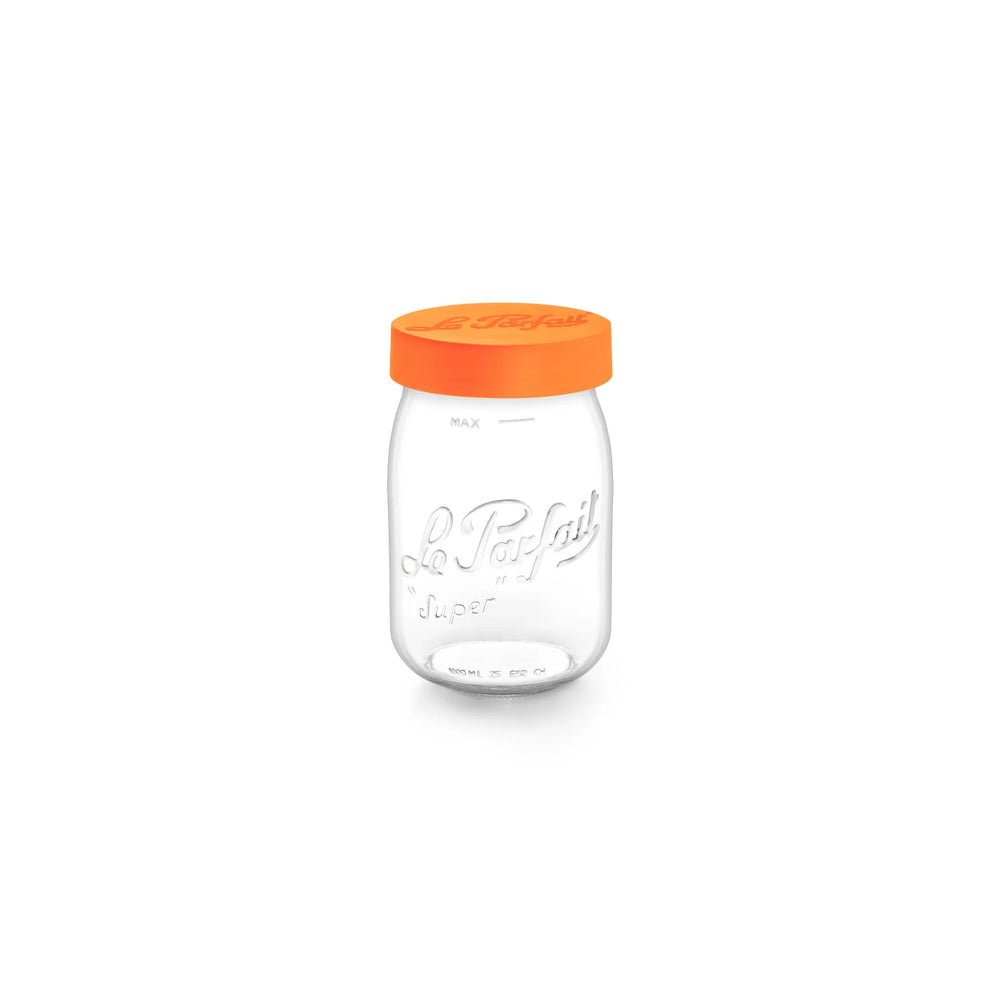 Le Parfait Orange Screw Top Glass Store Jar 1L