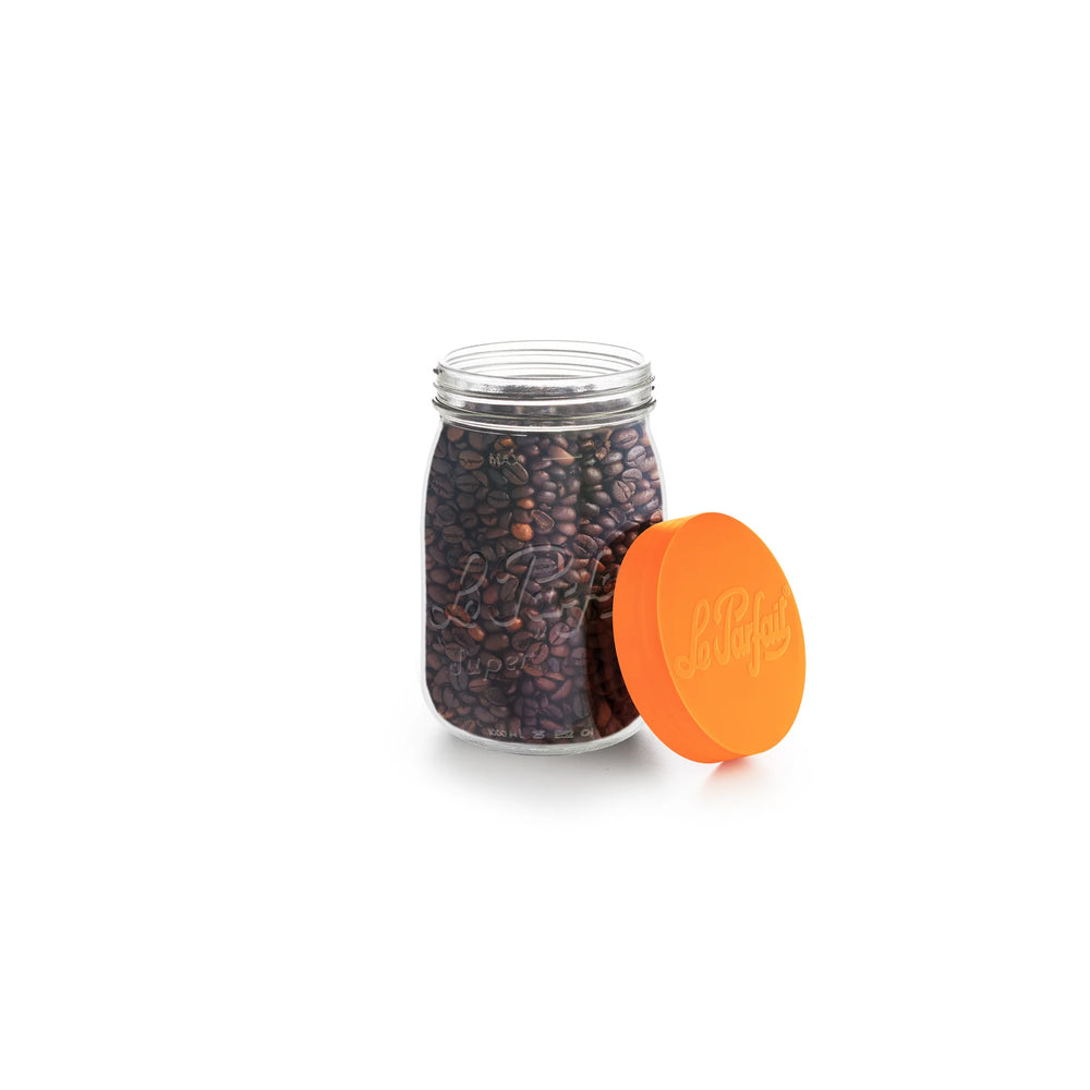 Le Parfait Orange Screw Top Glass Store Jar 1L
