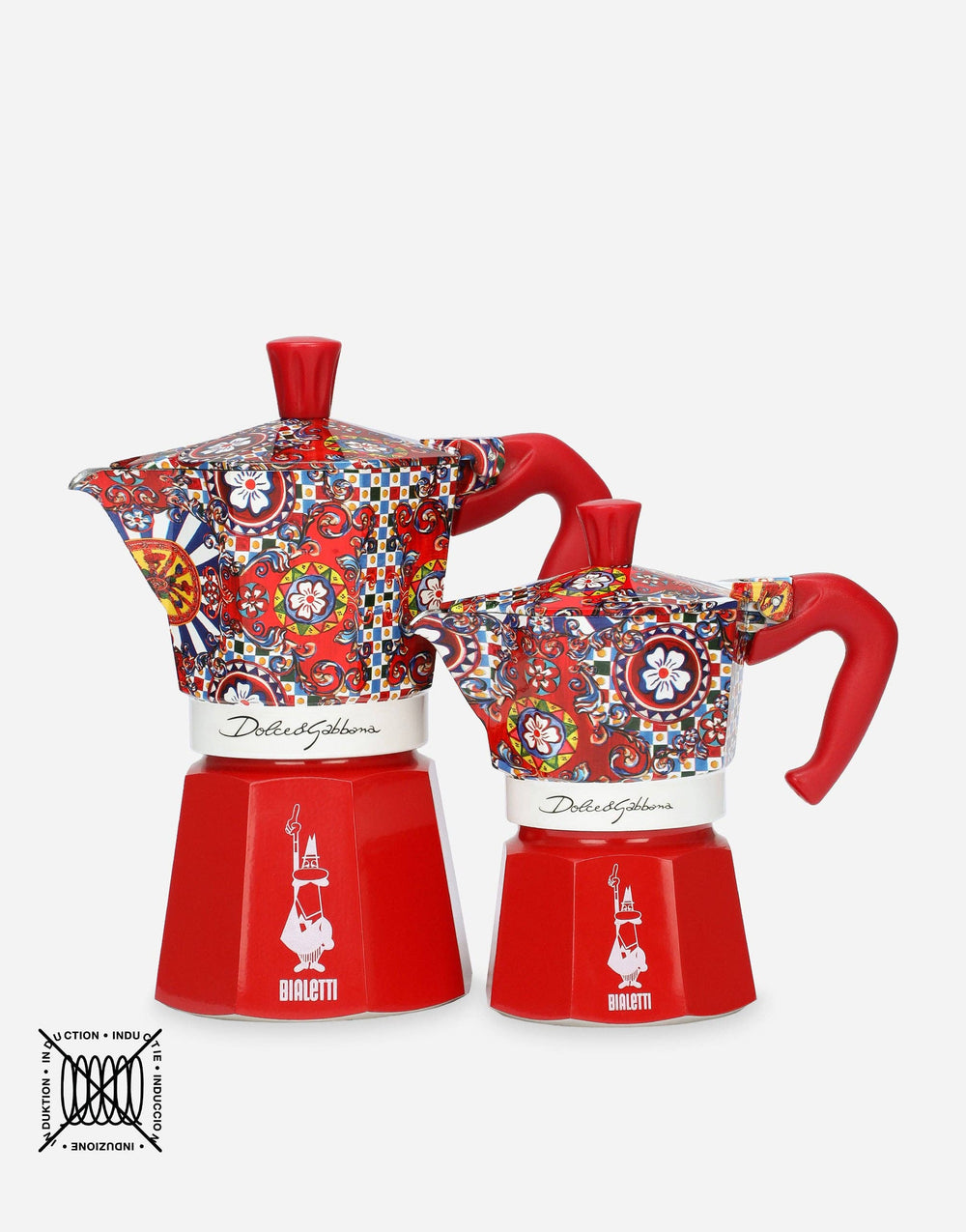 Bialetti X Dolce&Gabbana Sicilian Cart Moka Express: Red / 3 Cup