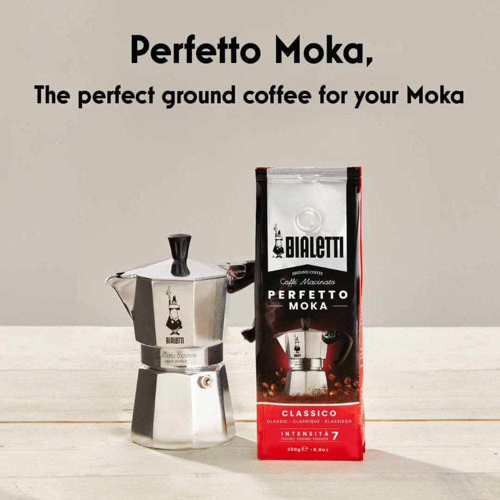 Bialetti Perfetto Moka Ground Coffee: Classico - 250g