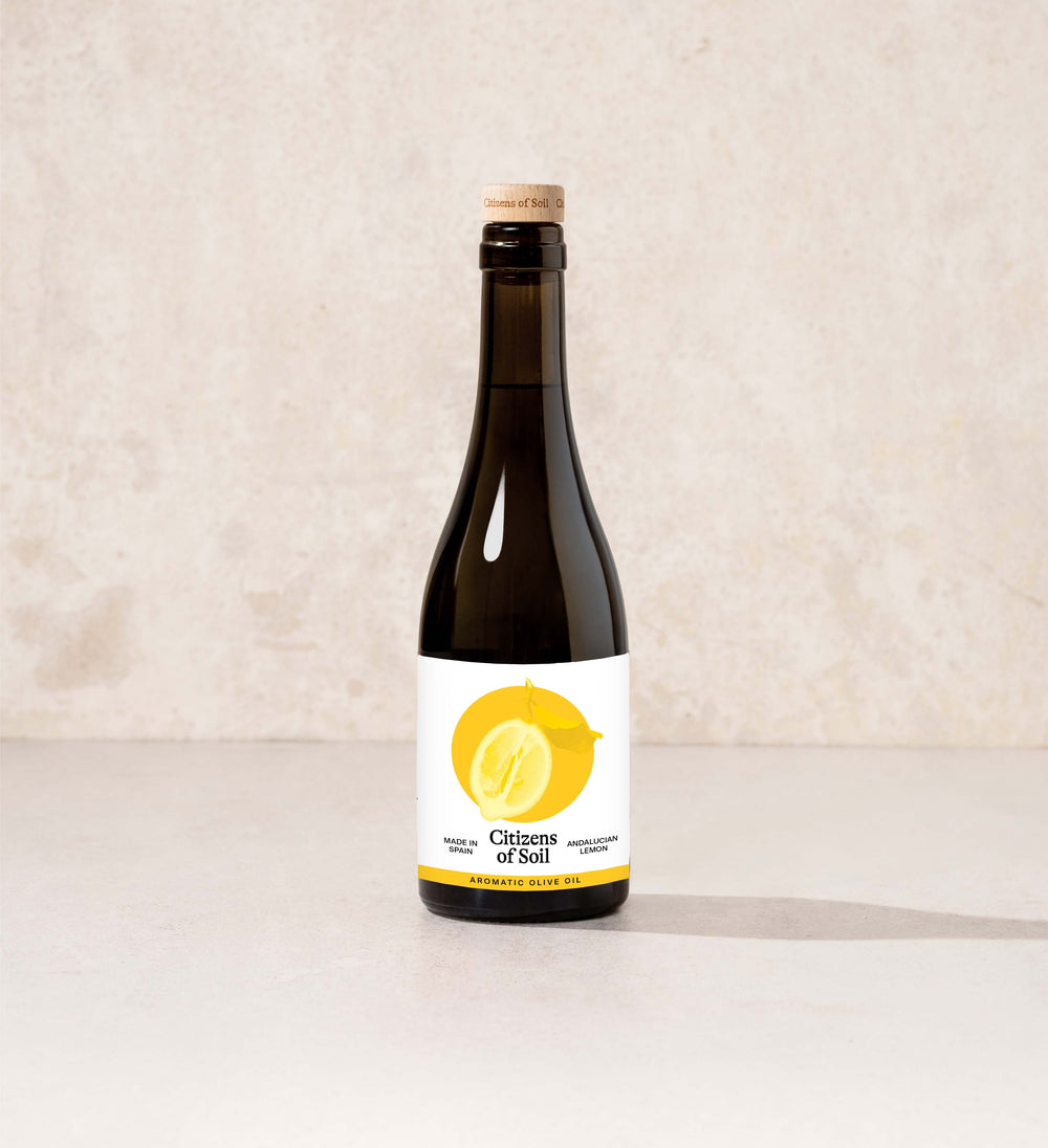 Citizens of Soil Spanish Aromatic Lemon Extra Virgin Olive Oil - 375ml Glass Bottle