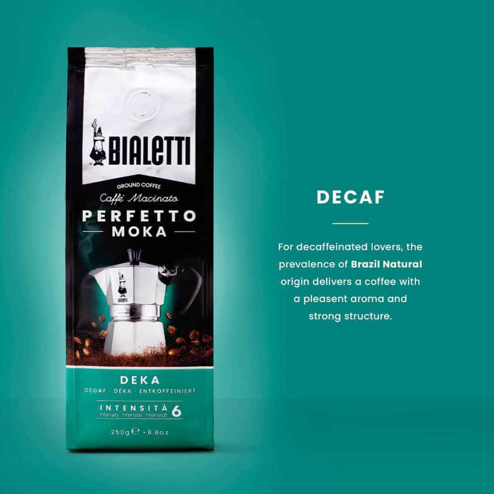 Bialetti Perfetto Moka Ground Coffee: Decaf - 250g