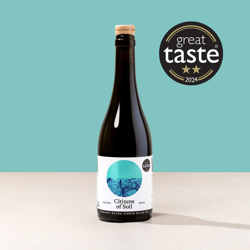 Citizens of Soil Organic Greek Extra Virgin Olive Oil - 500ml Glass Bottle