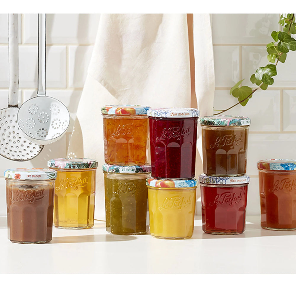 Le Parfait Jam Jar Assorted Lids (6 x 385ml Pack)