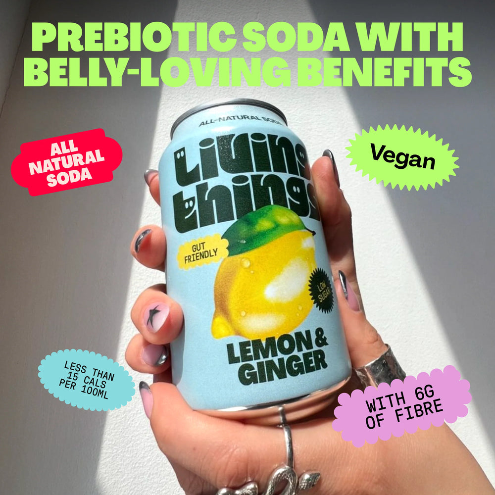 Living Things Prebiotic Soda Lemon & Ginger - 330ml