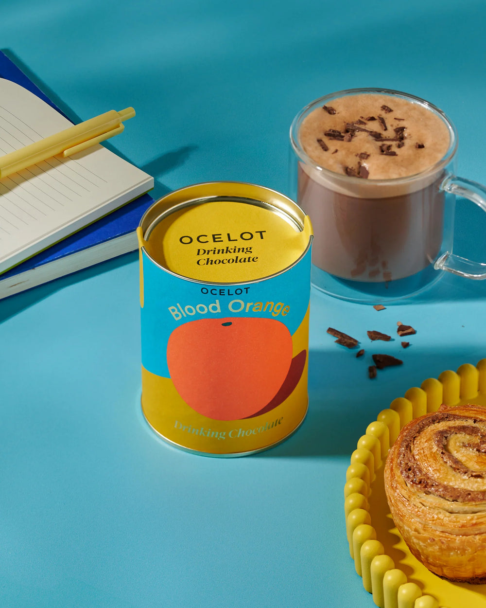 Ocelot Organic 70% Dark Chocolate Blood Orange Drinking Chocolate - 200g