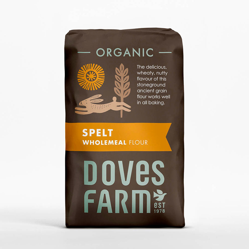 Doves Farm Organic Stoneground Wholemeal Spelt Flour - 1kg