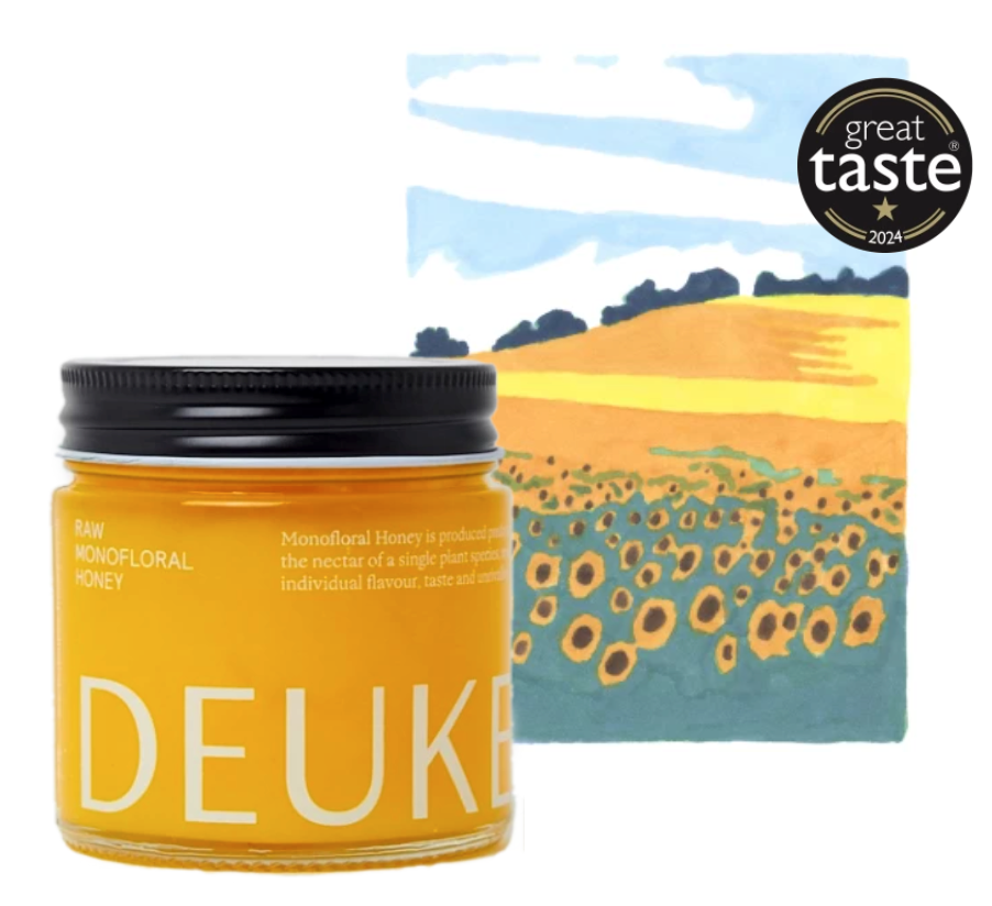 Deukes Raw Monofloral Sunflower Honey - 250ml
