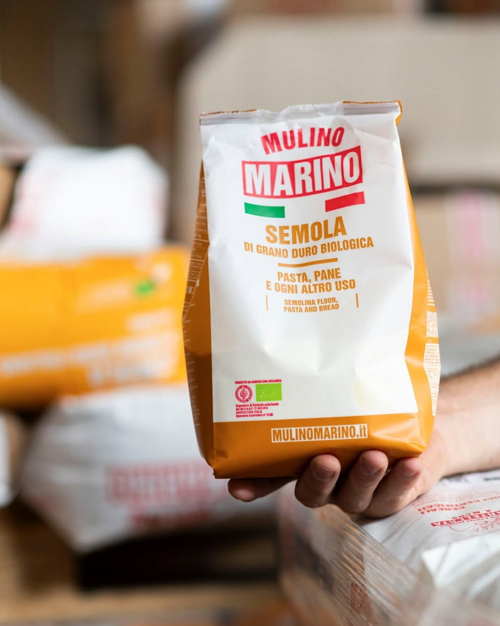 Mulino Marino Organic Semola Di Grano Duro Coarse Semolina - 1kg