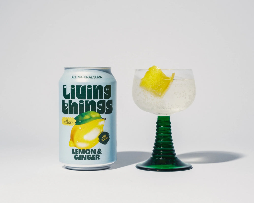 Living Things Prebiotic Soda Lemon & Ginger - 330ml