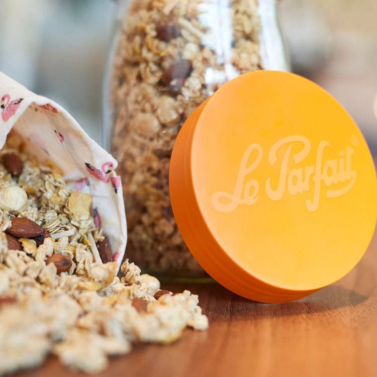 Le Parfait Orange Screw Top Glass Store Jar 1L