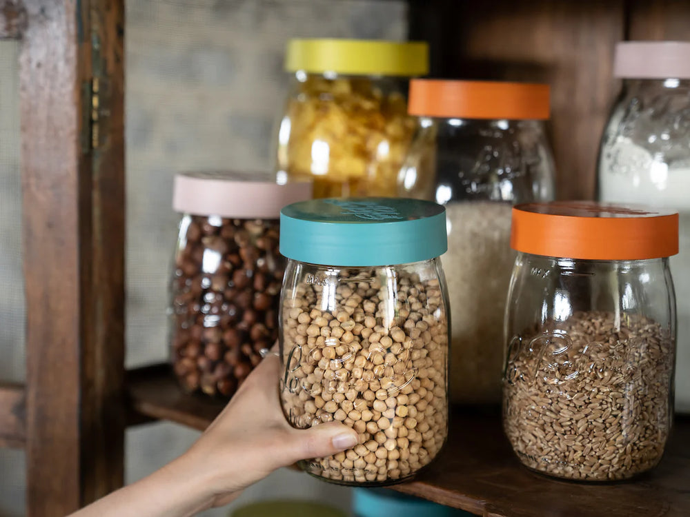 Le Parfait Orange Screw Top Glass Store Jar 2L