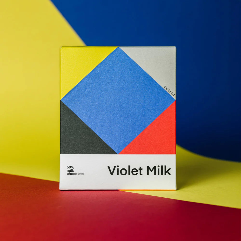 Ocelot Organic 55% Dark Milk Violet Milk Chocolate Bar - 70g