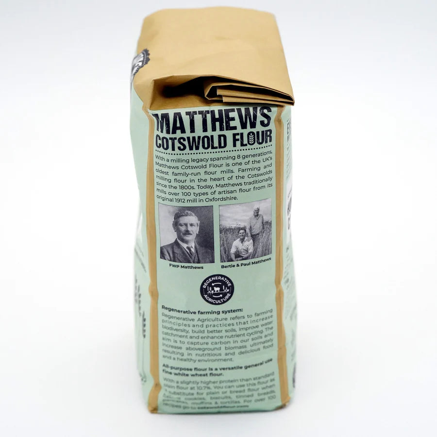 Matthews Cotswold Regenerative All Purpose Flour 1.5kg, 4.5kg, 7.5kg