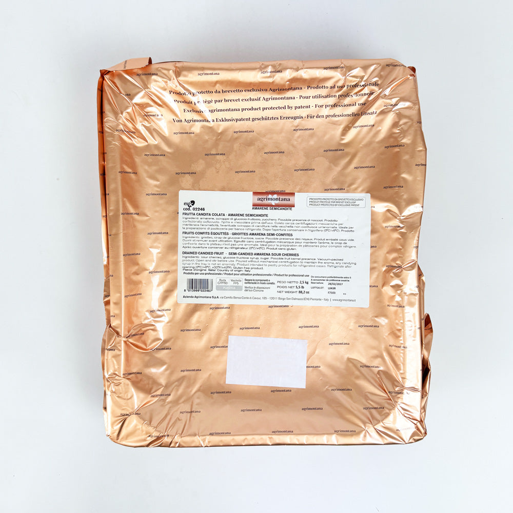 Agrimontana Semi-Candied Amarena Sour Cherries - 2.5kg