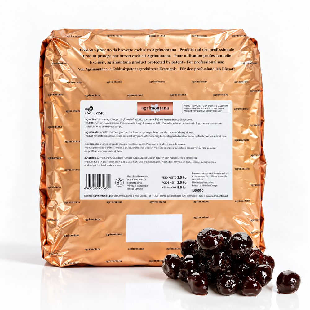 Agrimontana Semi-Candied Amarena Sour Cherries - 2.5kg