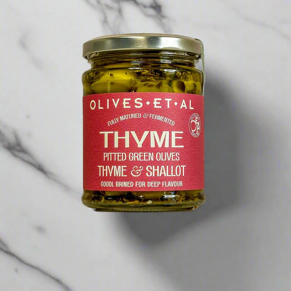 Olives Et Al Thyme, Shallot & Lemon Pitted Green Olives - 270g