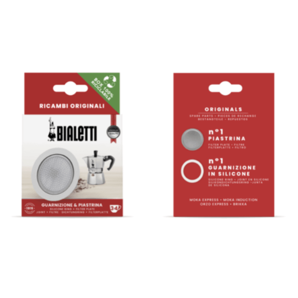 Bialetti Gasket & Filter - Bialetti Moka/Dama: 3-4 Cup