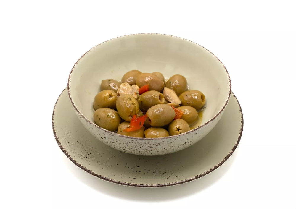Sapori D'Italia Boscaiola Pitted Green Olives - 1kg