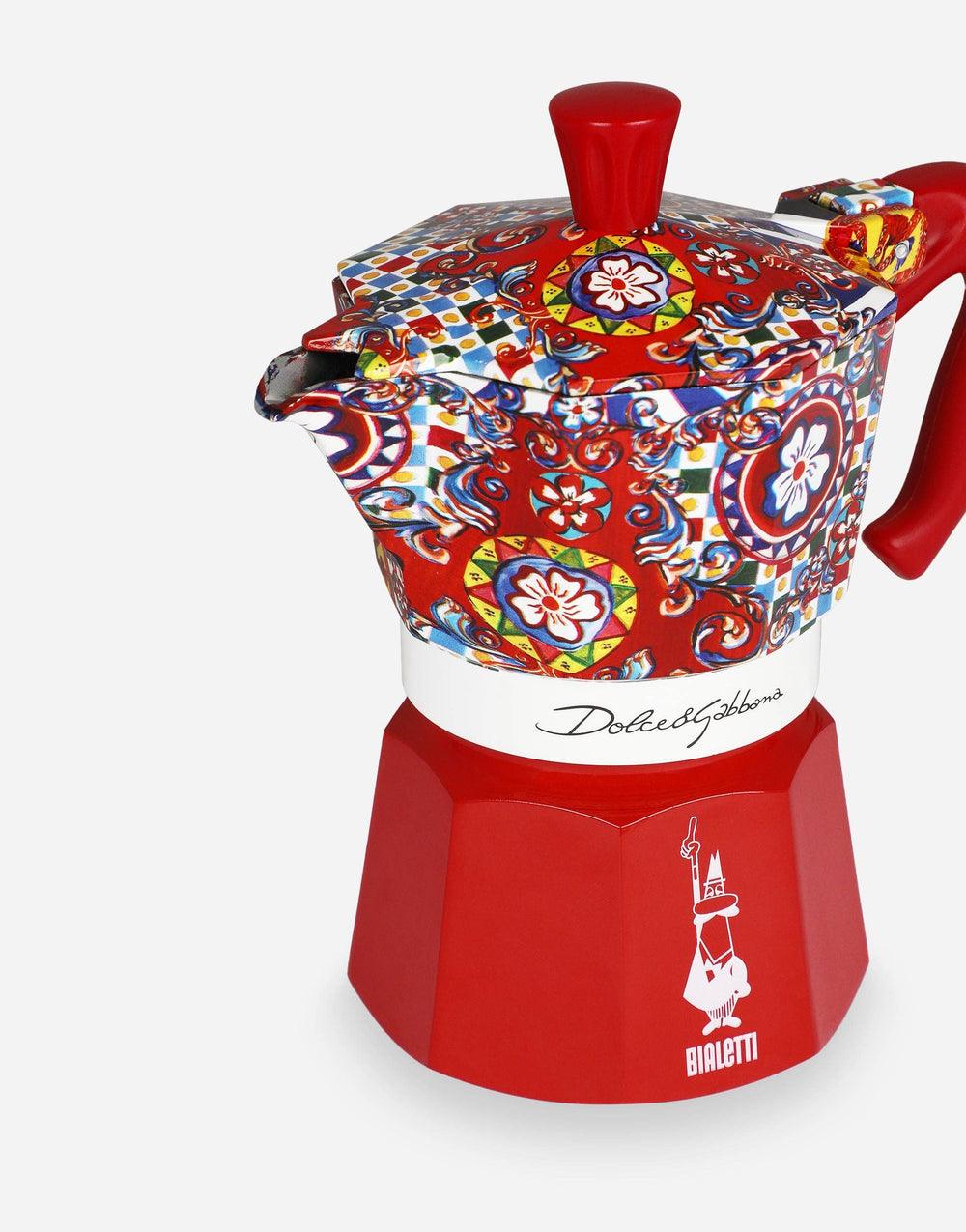 Bialetti X Dolce&Gabbana Sicilian Cart Moka Express: Red / 3 Cup