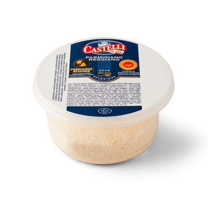 Castelli Parmigiano Reggiano 12 Month Aged Grated Parmesan -80g