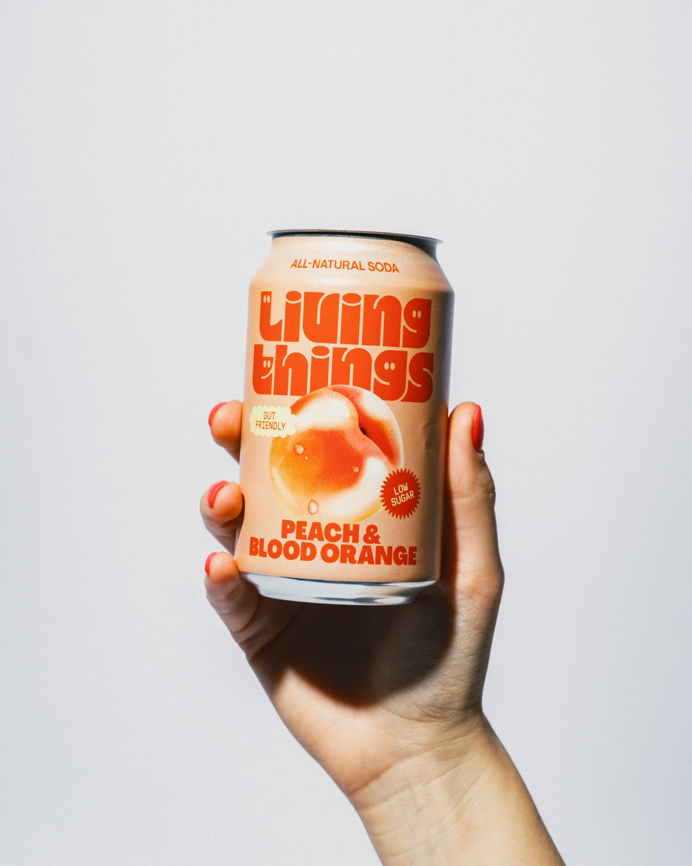 Living Things Prebiotic Soda Peach & Blood Orange - 330ml