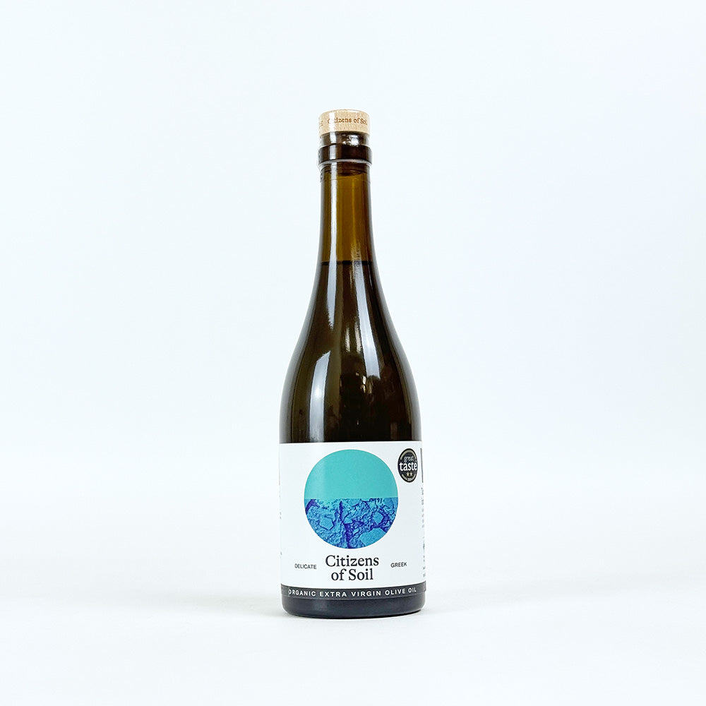 Citizens of Soil Organic Greek Extra Virgin Olive Oil - 500ml Glass Bottle