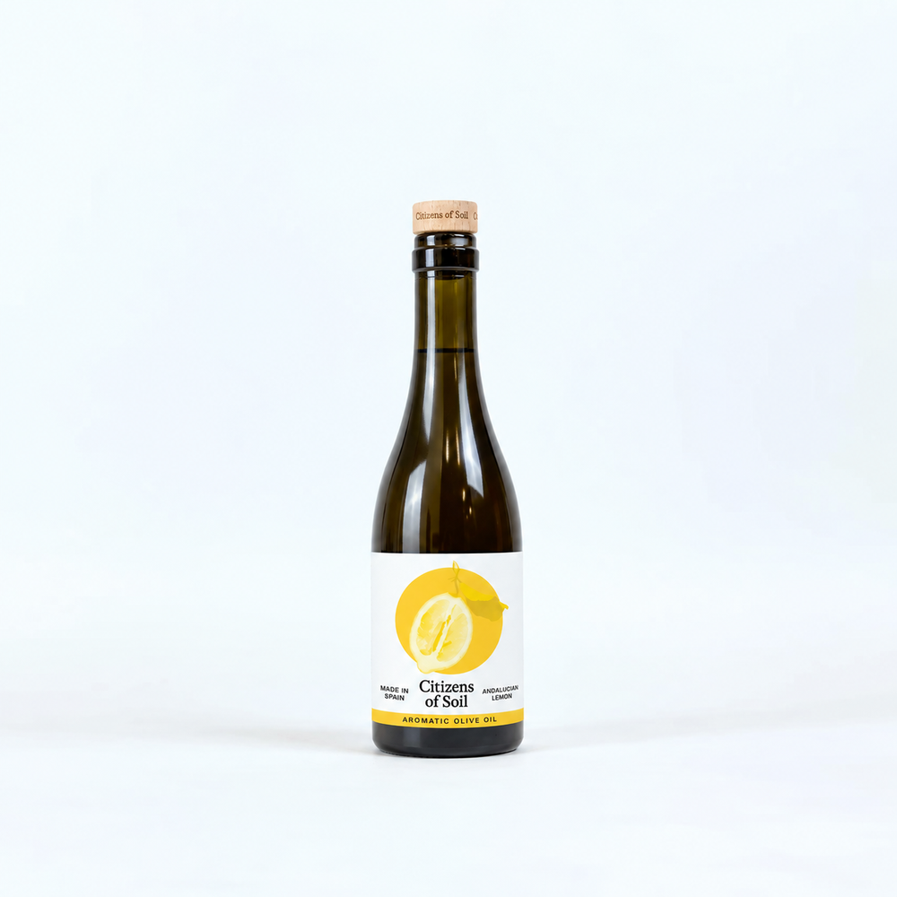 Citizens of Soil Spanish Aromatic Lemon Extra Virgin Olive Oil - 375ml Glass Bottle