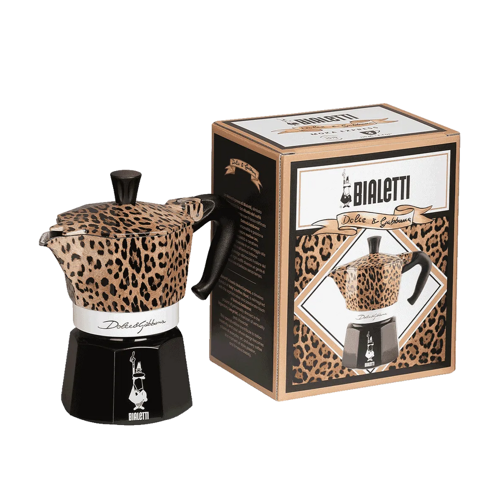 Bialetti X Dolce&Gabbana Leopardo Moka Express Stovetop: 3 Cup