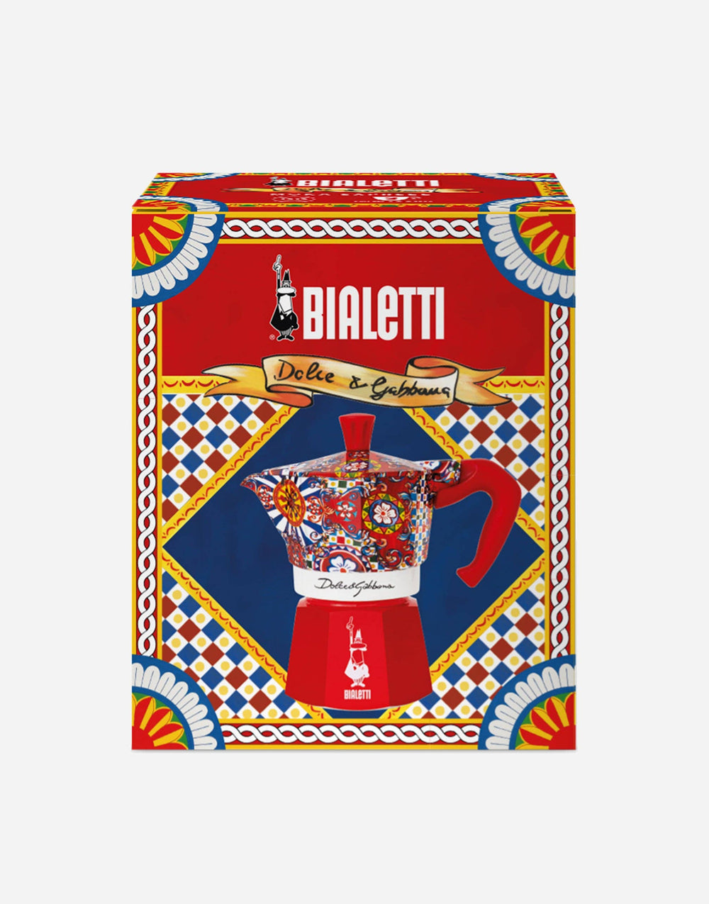 Bialetti X Dolce&Gabbana Sicilian Cart Moka Express: Red / 3 Cup