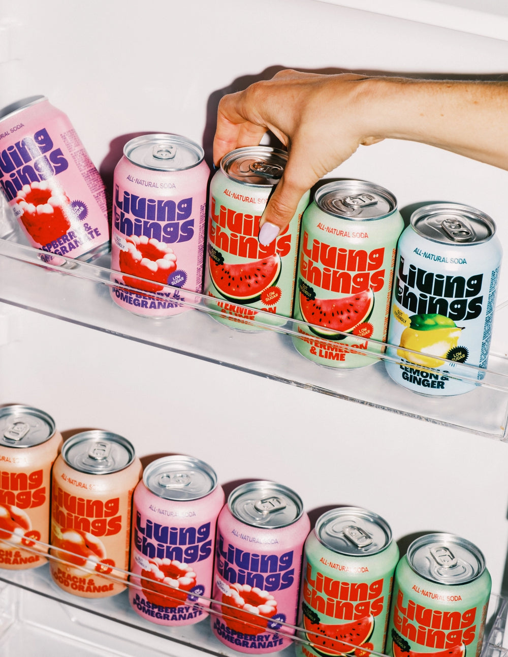 Living Things Prebiotic Soda Peach & Blood Orange - 330ml