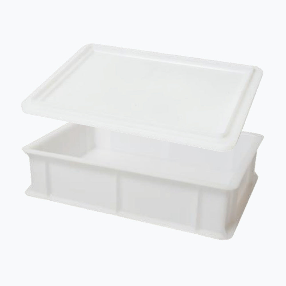 Genus Dei Pizza Dough Proofing Plastic Tray and/or Lid - 40cm x 30cm x 10cm (8.5cm Deep Internally)