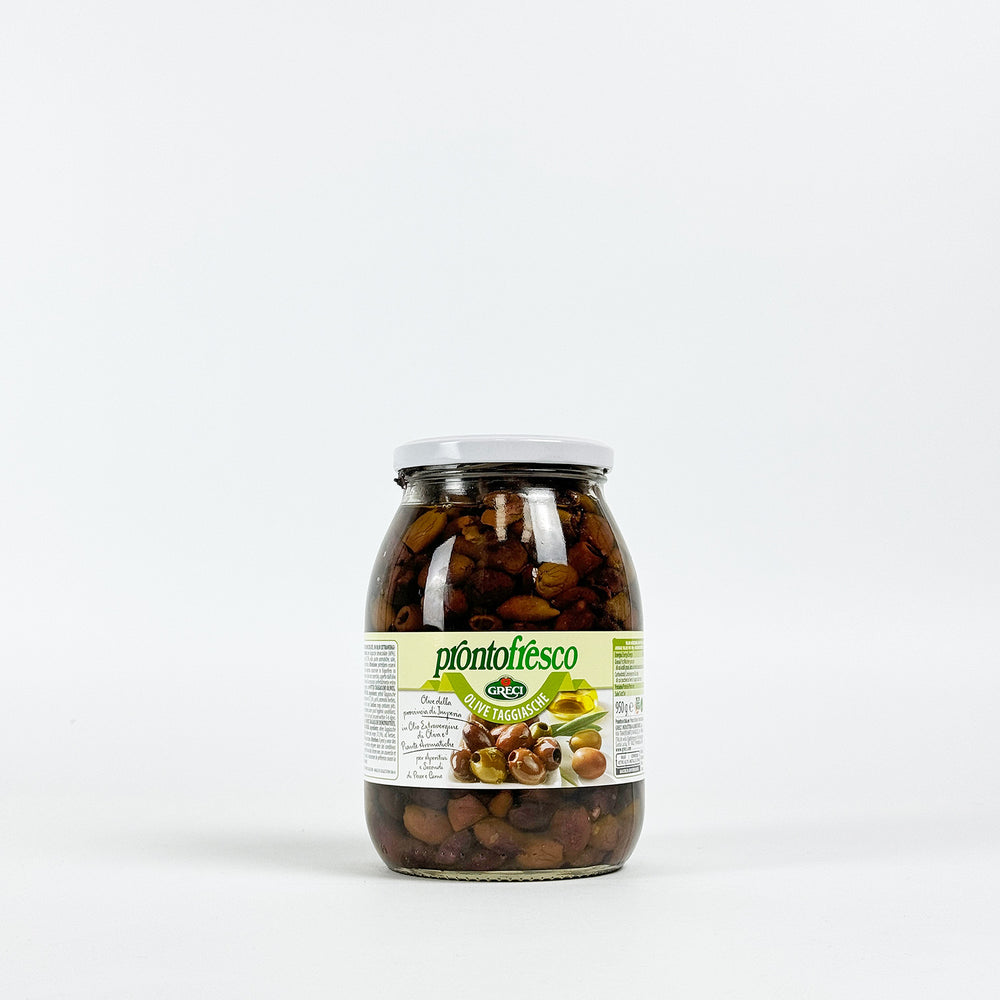 Greci Pitted Black Taggiasche Olives - 950g