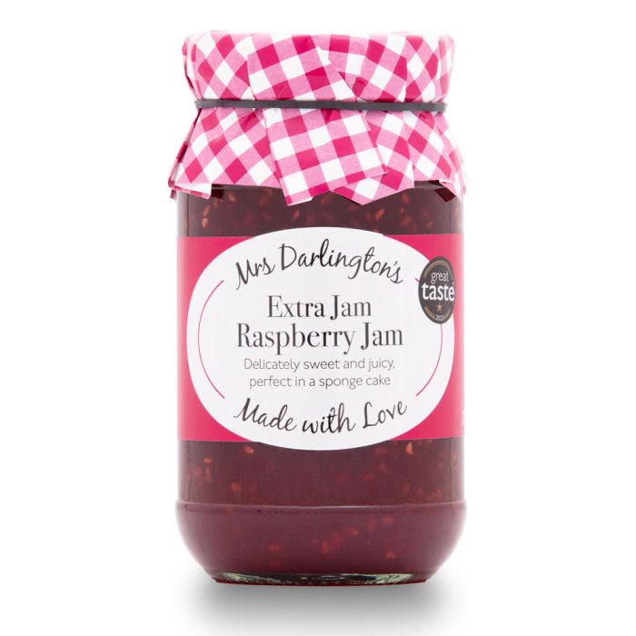 Mrs Darlington's Extra Jam Raspberry Jam 340g